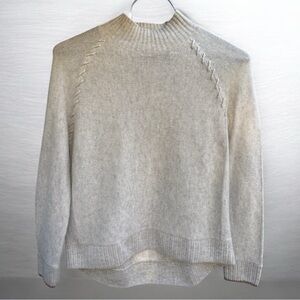 NWOT! Lisa Todd Cashmere Whipstitch Detail Mock Neck Sweater